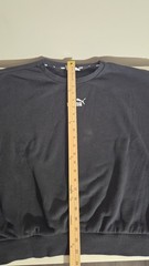 Puma Essentials Logo Tape Black Sweatshirt Hoodie Men’s Size L