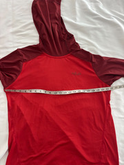 Rab Force Hoodie Large Red Lightweight Breathable Performance Wicking Base Layer