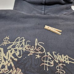 VTG The Great China Wall Hoodie Full Zip Men XXL Art Designer Los Angeles