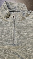 Johnnie-O Pullover Mens M Green/Gray Iguana Mickey 1/4 Zip Golf/Surf Long Sleeve