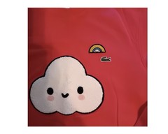 Lacoste x FriendsWithYou Red Cloud Graphic Embroidered Sweatshirt Unisex L