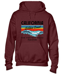 CALIFORNIA GOLDEN COAST HOODY HOODIE SUMMER HOLIDAY CLOTHING CASUAL NICE TOP