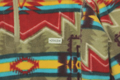 Dravus Men’s S Fleece Snap Neck Colorful All Over Aztec Southwest Print Hoodie
