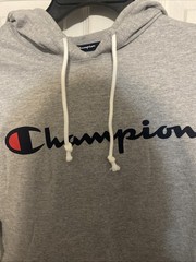 Champion Mens Jersey Pullover Hoodie Oxford Gray Size Medium NWT