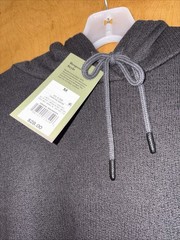 Goodfellow & Co. Men’s Textured Fleece Hooded Sweatshirt – MEDIUM Charcoal New