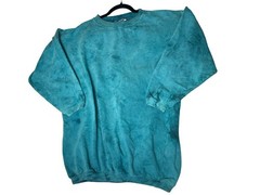 VTG 90s Gasoline Tie Dye Sweatshirt Unisex One Size To Large Blue Grunge Skaters