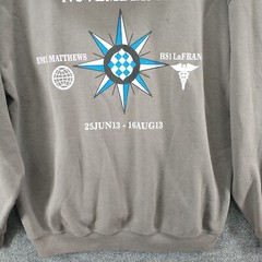 Gildan Heavy Blend Men’s November 188 Pullover Hoodie Gray Large Military