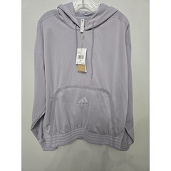 Adidas Cross Up 365 Hoodie Men’s Glory Grey Polyester Basketball Aeroready NWT