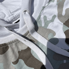 Rock Revival White Camo Layered Hoodie Size XXL
