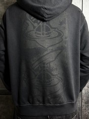 Sick Vivienne Westwood Anglomania Big Logo Orb Pirate Hoodie Luxury Streetwear L