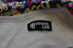Hoodie Lab Las Vegas Bright Multi-Color Pullover Sweatshirt Adult Large