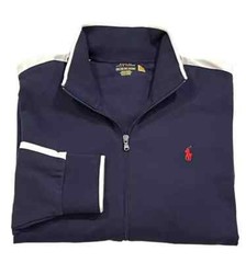 Polo Ralph Lauren Pony Holiday Mockneck Classic Soft Sweatshirt Track Jacket XXL