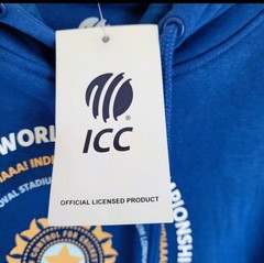 England Cricket Hoodie Blue Size XS ICC World Test Championship Final 2023 Team