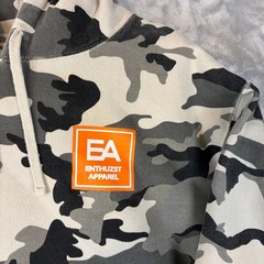 Enthuzst Mens Large Urban Camo Pullover Hoodie Sweatshirt
