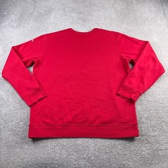 Columbia Sweatshirt Men Large Red Trek Crewneck Pullover Spellout Logo Mountain