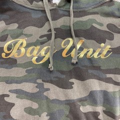 Independent Trading Co Bag Unit Camouflage Hoodie Mens Size Medium Gold Logo