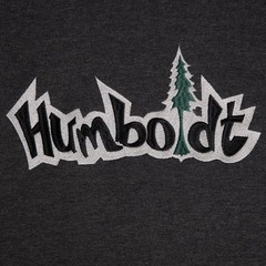 Humboldt Clothing Big Treelogo Embroidered Hoodie Charcoal White Forest Heavywei