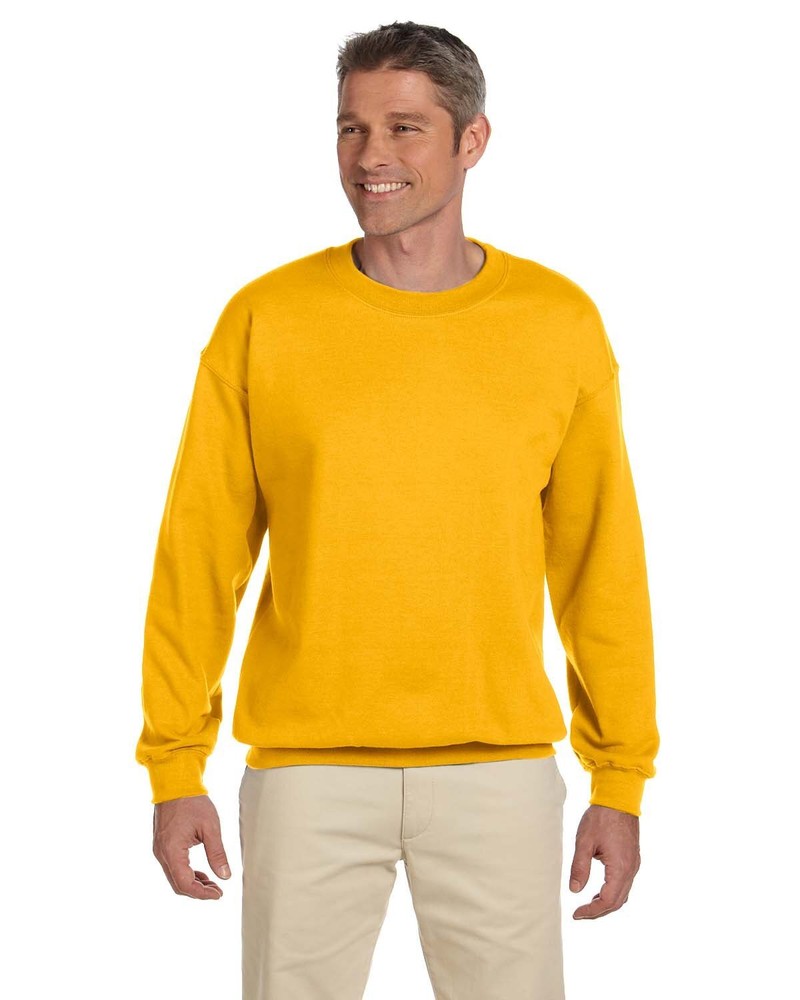 Gildan G180 Adult Cotton/Polyester Crew Neck Heavy Blend Fleece Knit Sweatshirt