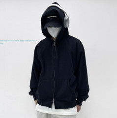 New Mens Full Zip Casual Cotton Hooded Coat Pullover Hoodies Casual Sweatshirts