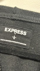 Express Black And Gray Color Block Men’s Size Large Zip Up Hoodie