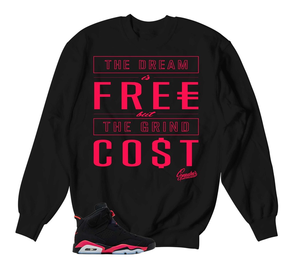 Sweatshirt To Match AJ Retro 6 infrared Sneakers – Pair On lock Sweater