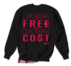 Sweatshirt To Match AJ Retro 6 infrared Sneakers – Pair On lock Sweater