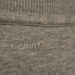 Calvin Klein Men’s Grey Crewneck Sweatshirt Size Small Designer Logo Essentials