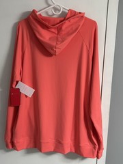 Redvanly Larkin Hoodie Mens XL Coral Stretch Long Sleeve Performance NWT