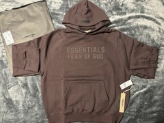 NWT Fear of God Essentials Plum Hoodie Size Medium 100% Authentic✅