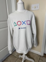 PlayStation x GU Collaboration White Sweatshirt from Japan (US SELLER) Small