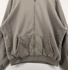 Yeezy x Gap x Balenciaga H14 Double Face Full Zip Hoodie YZY Taupe Beige XL