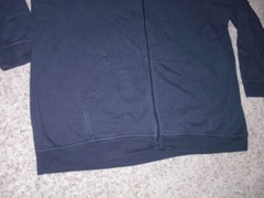 NIKE Black full zip front tri-blend Sweatshirt men’s XL