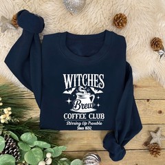 Witches Brew Coffee Club Jumper | Autumn Sweatshirt | Halloween Theme Jumper