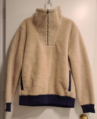 J.Crew Nordic sherpa fleece half-zip pullover L Large Fall Winter Spring