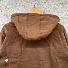 Vintage Quiksilver Hoodie Mens Large Brown Hooded Sweatshirt Y2K 90s USA Surf