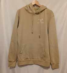 True Timber American Flag Hoodie Men Small Sandstorm Beige Drawstring Pullover