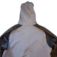 Adidas Mens Full Zip Front Hoodie Jacket Size M Gray Neon Green Raglan Climawarm