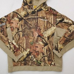 White Water Hoodie Mens Large Brown Camo Fleece Pullover Dream Season Hunting