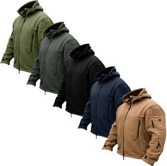 Tactical Recon Fleece Jacket Army Hoodie Security Police Hoody Combat Full Zip