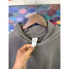 Gildan Heavy Blend Mens Large Charcoal Grey Fleece Hoodie Sweatshirt Streetwear