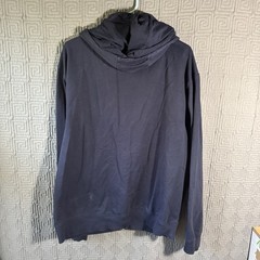 Nike Full Zip Sweater Mens XXL Navy Blue Hoodie 100% Cotton