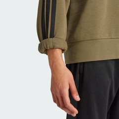 adidas Essentials 3-Stripes Fleece Sweatshirt Green