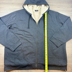 New Eddie Bauer Everyday Fleece Full Zip Faux Shearling Lined Hoodie Men’s XXL