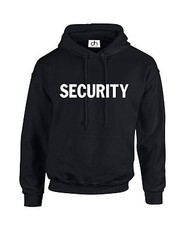 SECURITY HOODIE JUMPER WORKWEAR XXS-3XL FANCY DRESS DOORMAN POLICE (SECURITY)