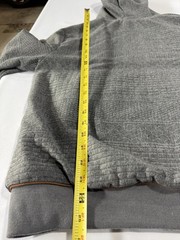 Freiheit Gray Sherpa Lined Full Zip Hoodie w/ Pockets Unisex Adults L
