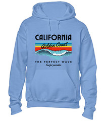 CALIFORNIA GOLDEN COAST HOODY HOODIE SUMMER HOLIDAY CLOTHING CASUAL NICE TOP