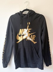 Nike Air Jordan Jumpman Classics Hoodie Black/Gold Men’s Size S DH9504-012
