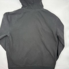 PUMA Hoodie Mens M Gray Pullover Fleece Hooded Pockets Drawstring Logo