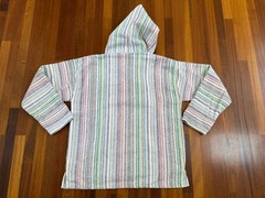 Molina Baja Pullover Striped Hoodie Poncho Men’s Size XL/46-48 Made In Mexico
