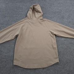 BYLT Hoodie Mens 2XL Beige Premium Drop Cut Pullover Stretch Gym Run Workout